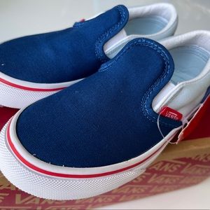Classic Vans “Color Block” Slipons, kids Sz 10.5